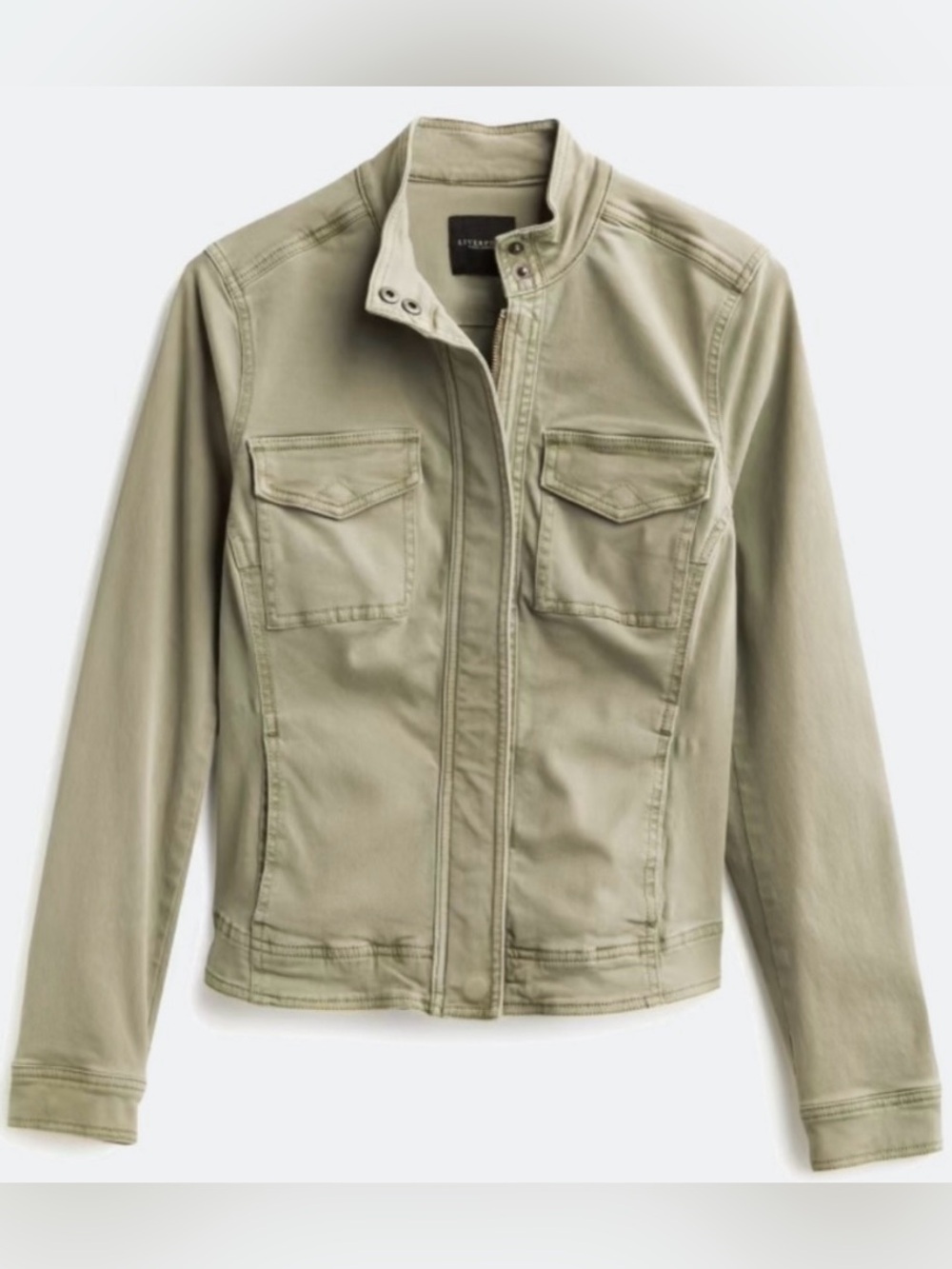NEW Liverpool Women’s Small Shadow Green Harpere Denim Utility Jacket